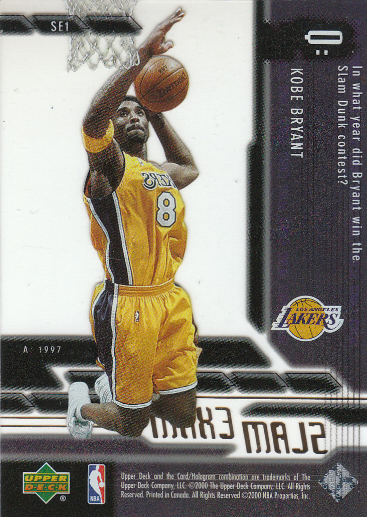 2000/2001 Slam (Upper Deck) Basketball - Picture 114 of 120