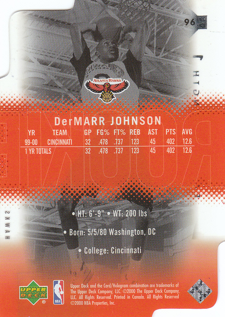 2000/2001 Slam (Upper Deck) Basketball - Picture 108 of 120