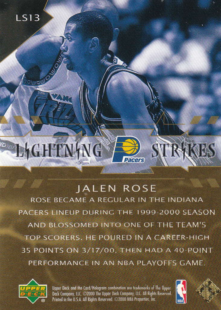 2000/2001 Upper Deck Basketball Part 3 Insert and Parallel Cards - Picture 43 of 133
