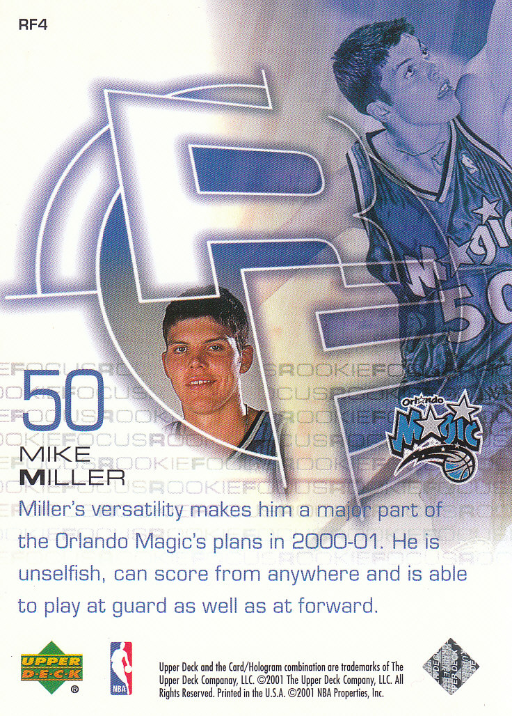 2000/2001 Upper Deck Basketball Part 3 Insert and Parallel Cards - Picture 69 of 133