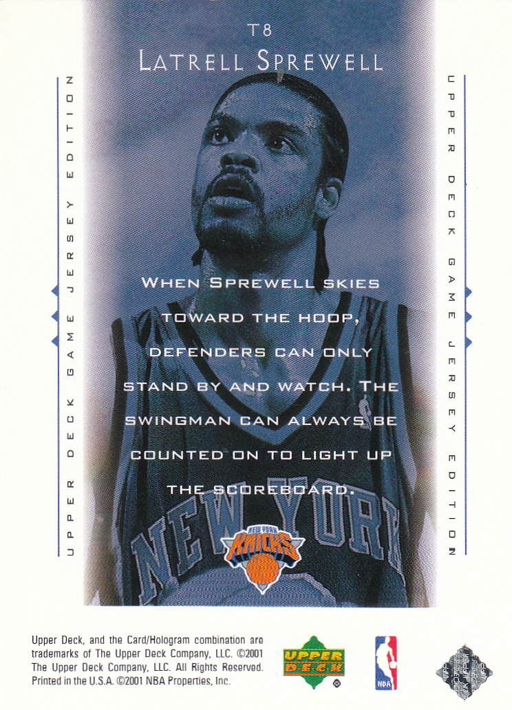 2000/2001 Upper Deck Basketball Part 3 Insert and Parallel Cards - Picture 93 of 133