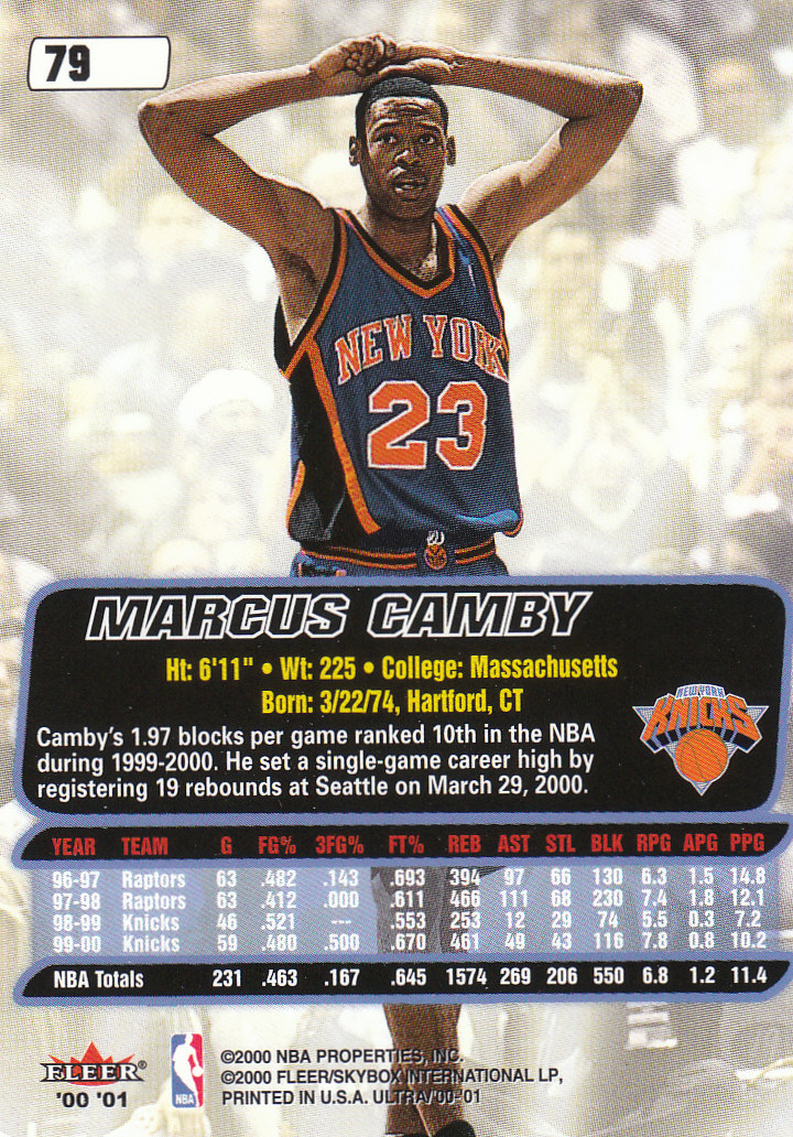 2000/2001 Ultra Basketball Part 1 Main Set Cards #1 to #200 - Picture 141 of 357