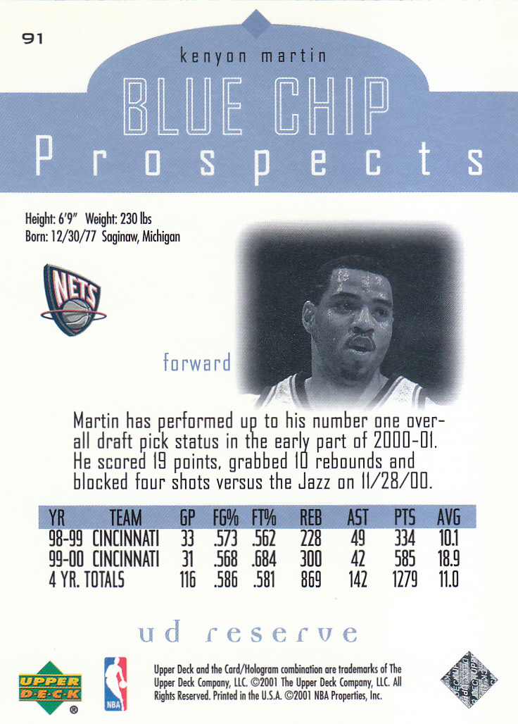 2000/2001 UD Reserve (Upper Deck) Basketball - Picture 15 of 163