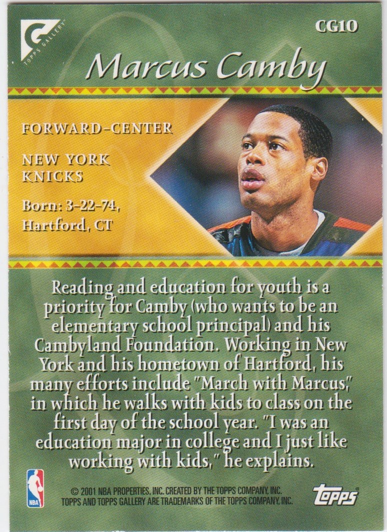 2000/2001 Gallery (Topps) Basketball - Picture 125 of 141