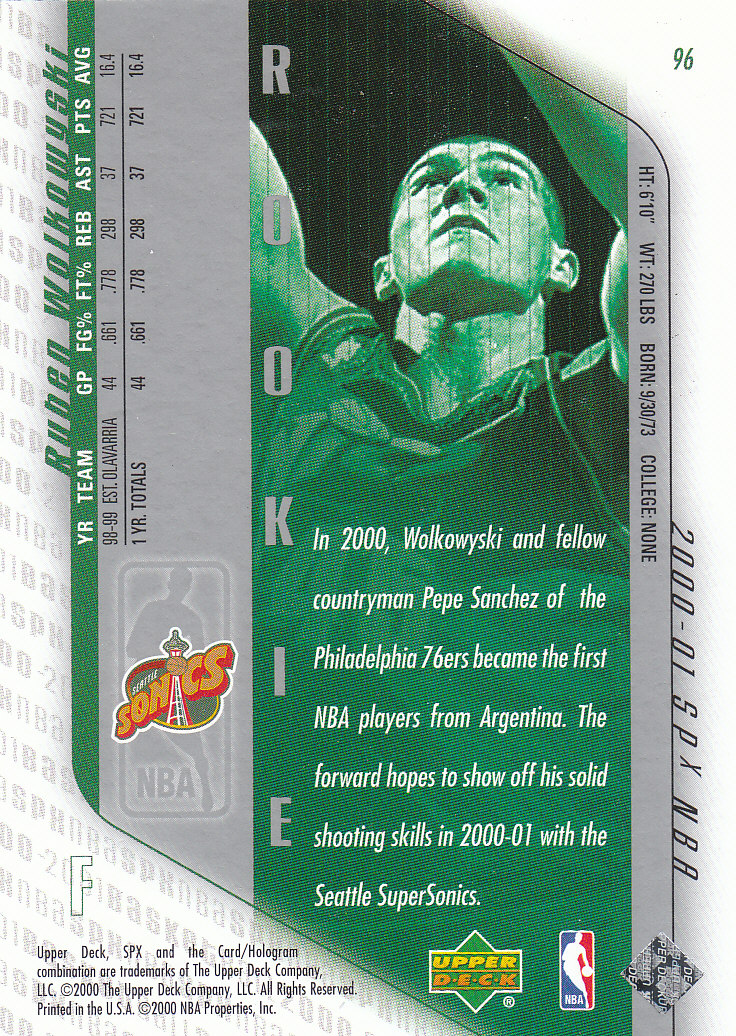 2000/2001 SPX (Upper Deck) Basketball - Picture 22 of 204