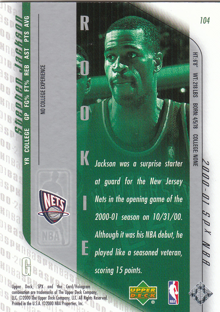 2000/2001 SPX (Upper Deck) Basketball - Picture 13 of 204
