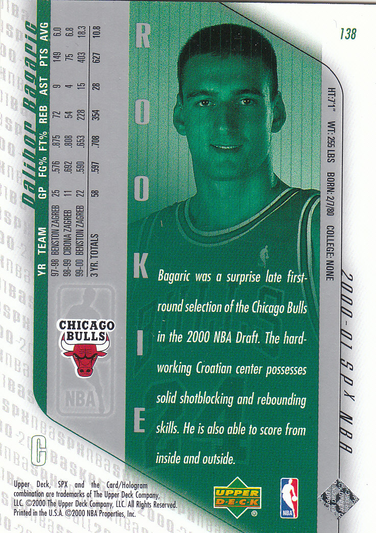 2000/2001 SPX (Upper Deck) Basketball - Picture 11 of 204