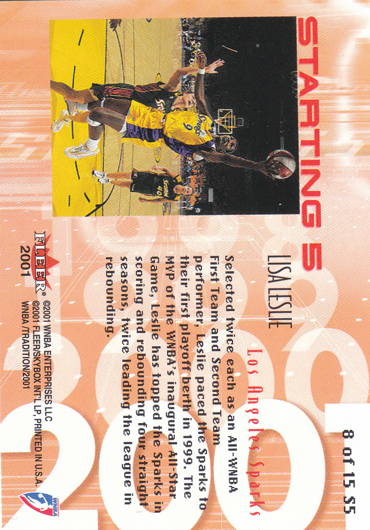 2001 Fleer WNBA Basketball - Bild 273 von 289