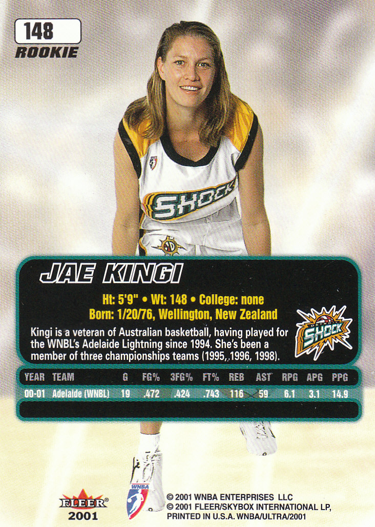 2001 Ultra WNBA (Fleer) Basketball - Picture 151 of 151