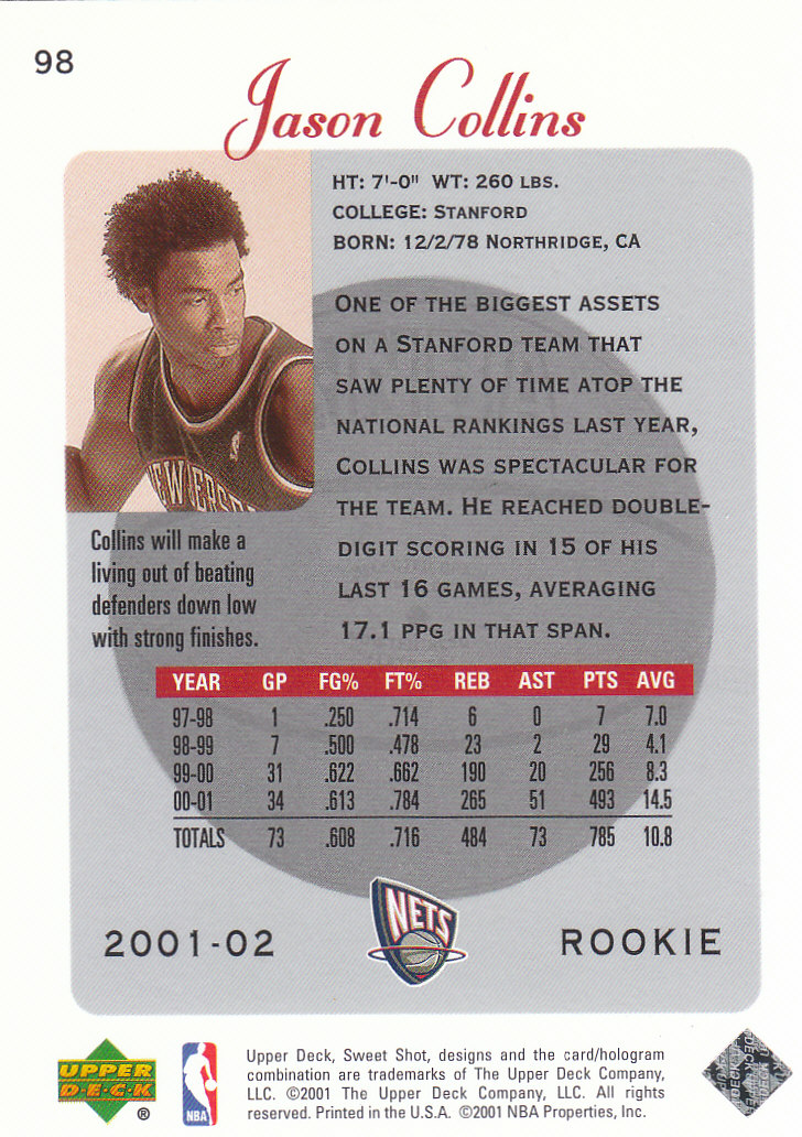 2001/2002 Sweet Shot (Upper Deck) Basketball - Picture 27 of 177