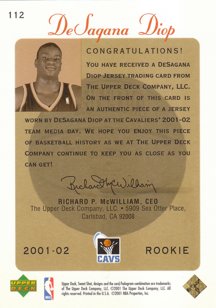 2001/2002 Sweet Shot (Upper Deck) Basketball - Picture 5 of 177