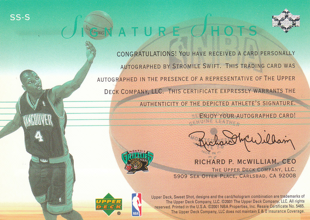 2001/2002 Sweet Shot (Upper Deck) Basketball - Picture 3 of 177