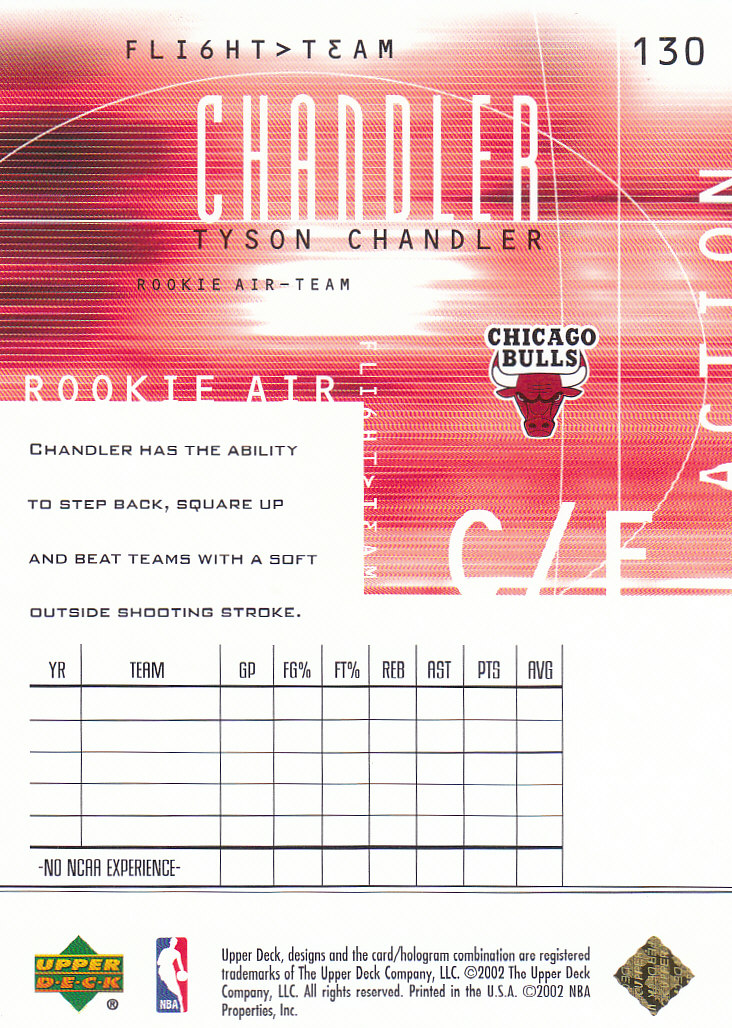2001/2002 Flight Team (Upper Deck) Basketball - Picture 242 of 246