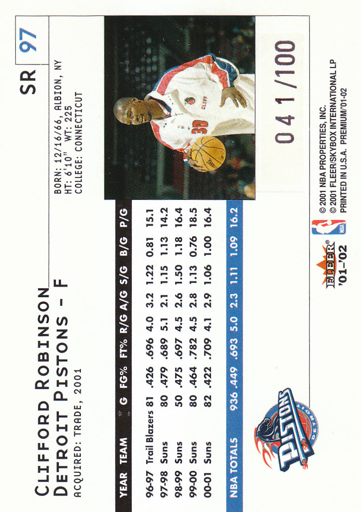 2001/2002 Fleer Premium Basketball - Picture 303 of 313