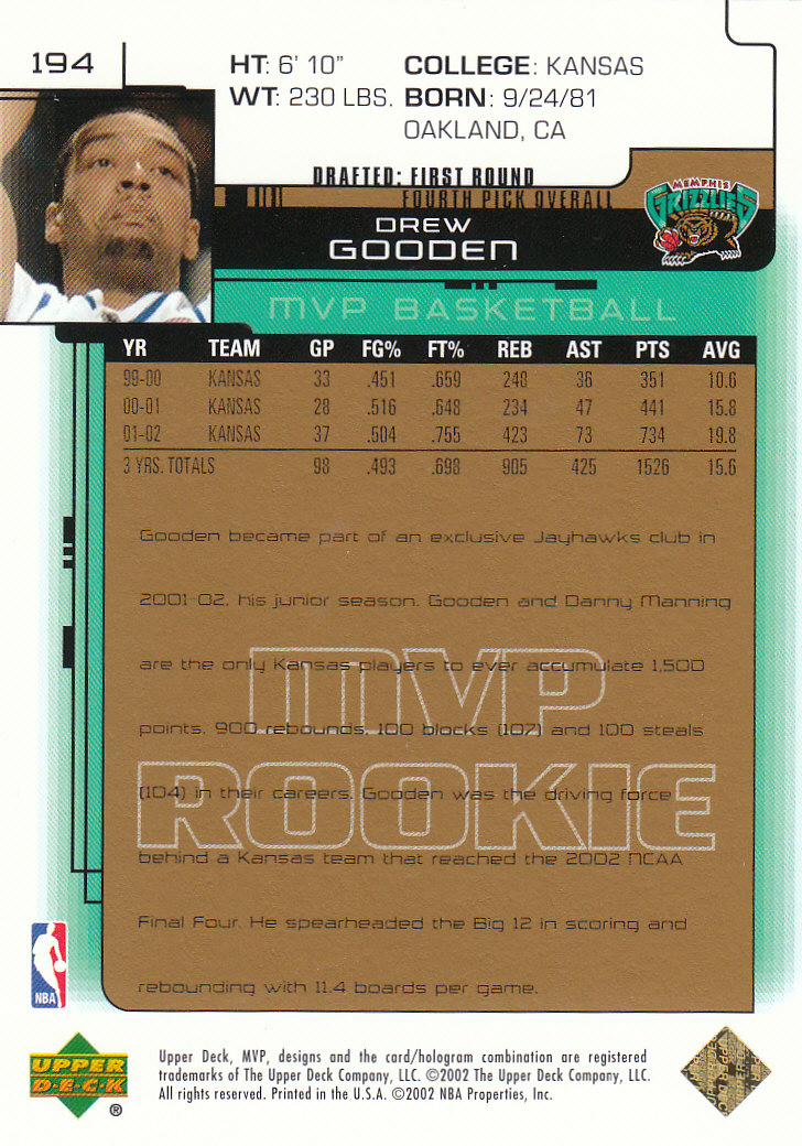 2002/2003 MVP (Upper Deck) Basketball Part 2 Insert and Parallel Cards - Picture 23 of 37