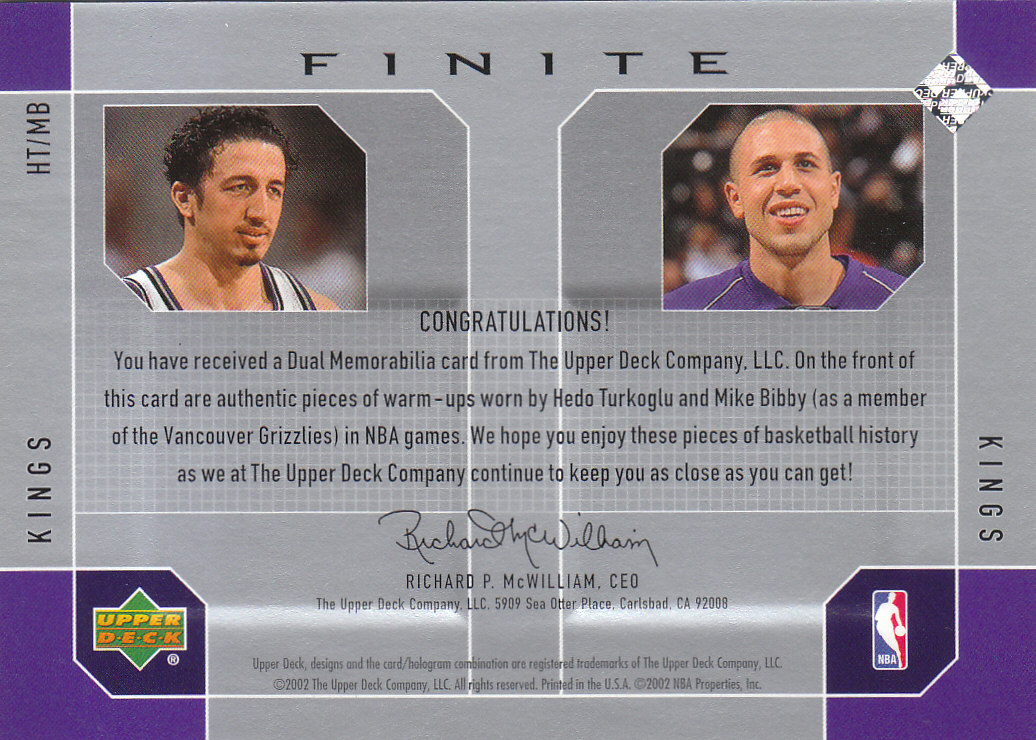 2002/2003 Finite (Upper Deck) Basketball - Picture 5 of 67