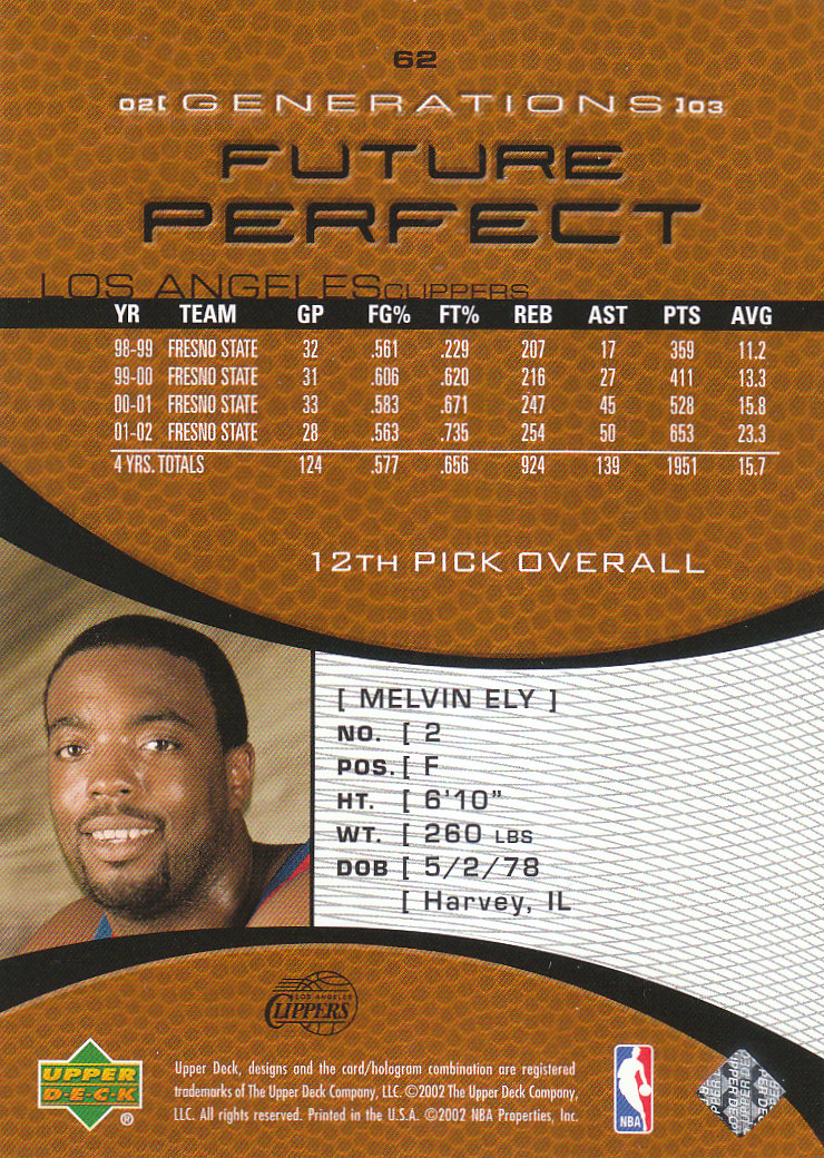 2002/2003 Generations (Upper Deck) Basketball - Picture 241 of 345