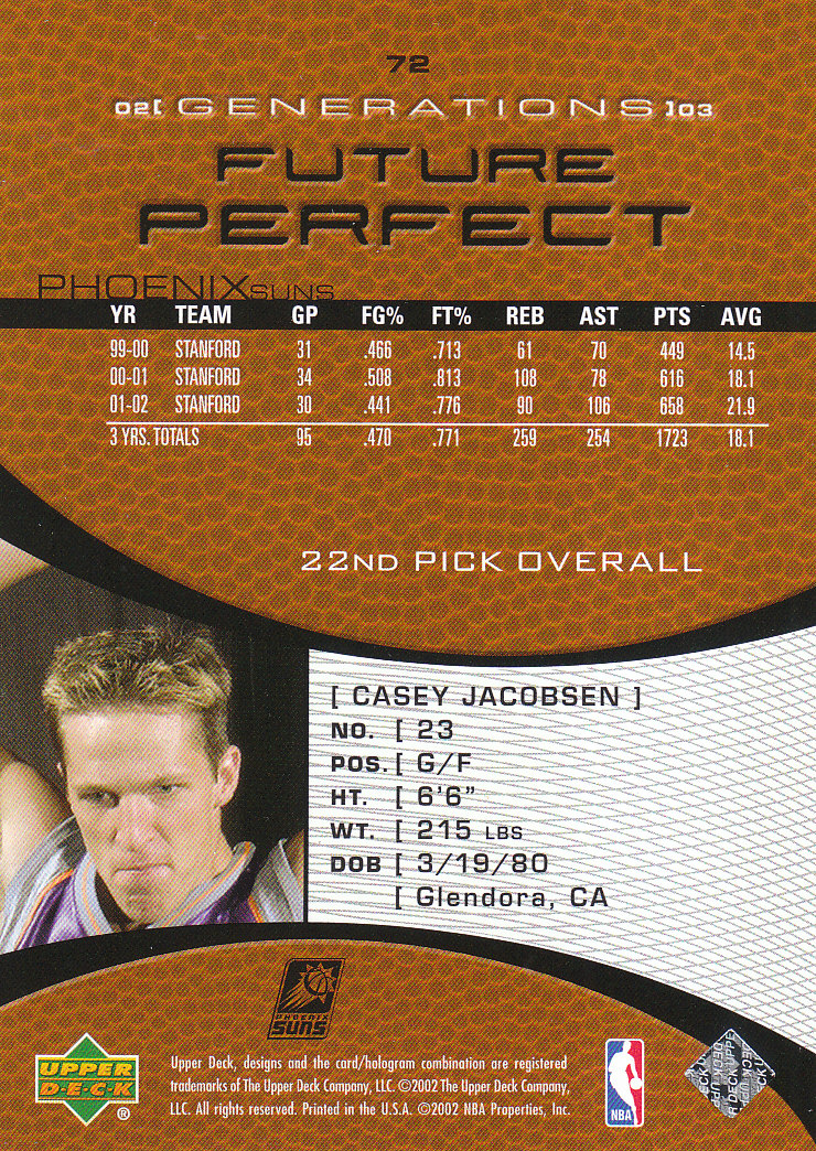 2002/2003 Generations (Upper Deck) Basketball - Picture 233 of 345