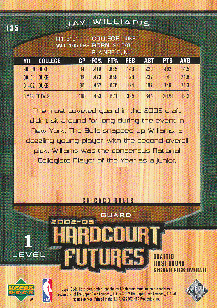 2002/2003 Hardcourt (Upper Deck) Basketball - Picture 231 of 239