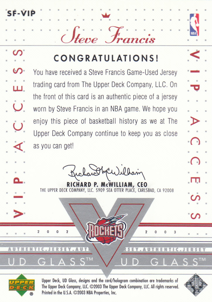 2002/2003 Glass (Upper Deck) Basketball - Picture 5 of 205