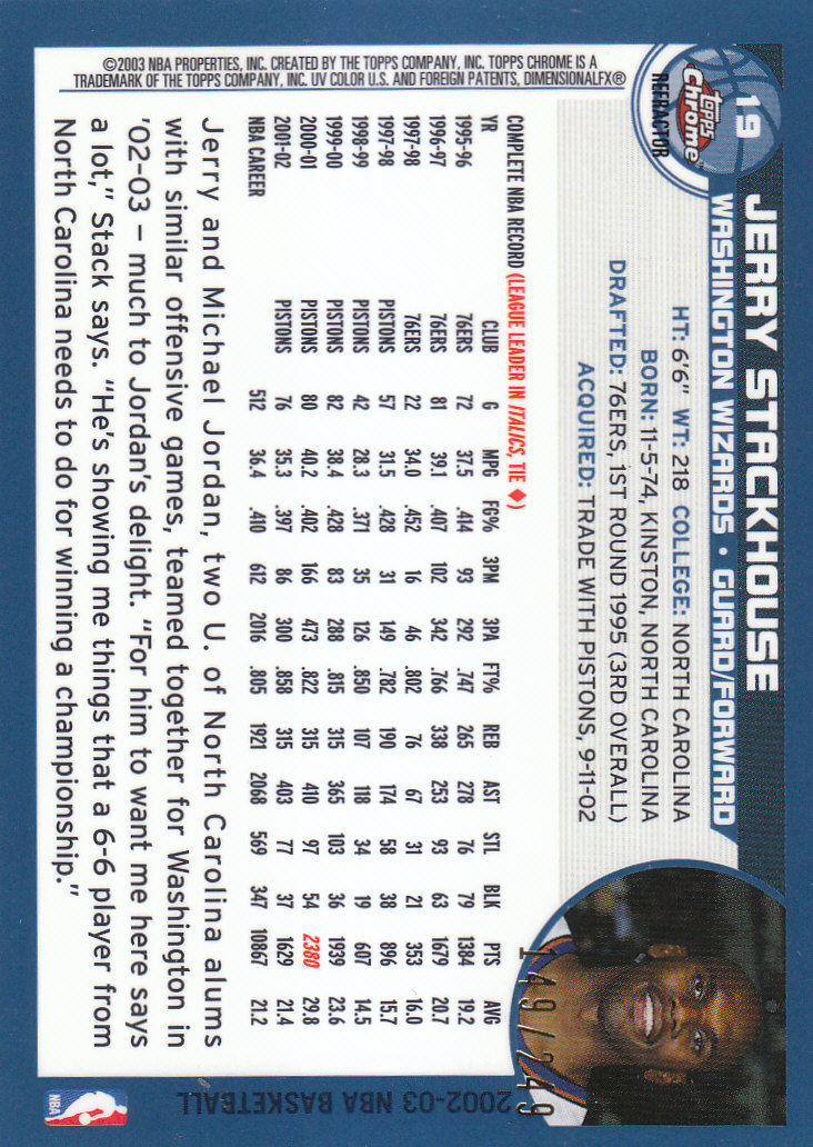 2002/2003 Topps Chrom Basketball Teil 2 parallele Refraktoren Karten - Bild 28 von 32