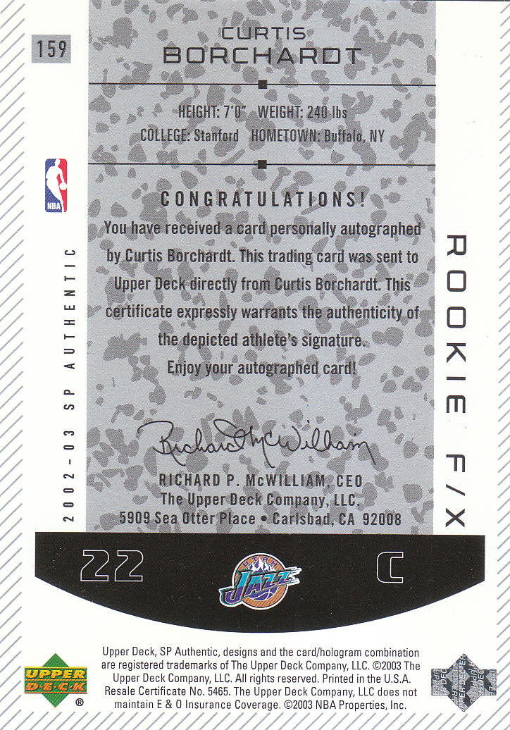 2002/2003 SP Authentic (Upper Deck) Basketball - Picture 43 of 307