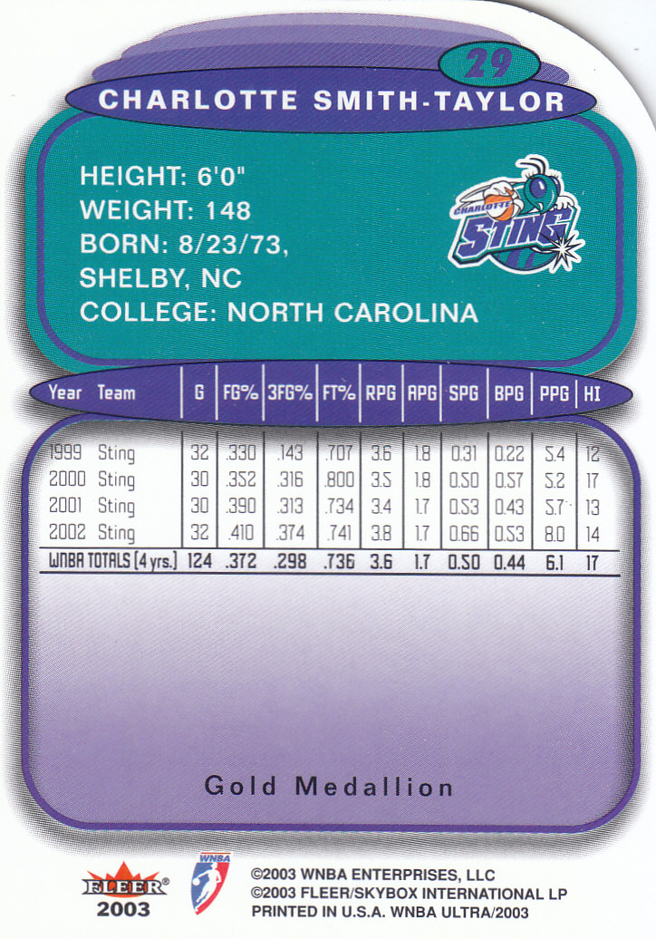 2003 Ultra WNBA (Fleer) Basketball - Picture 211 of 221