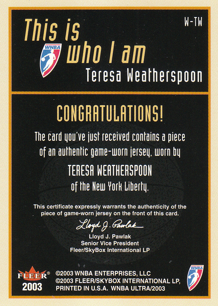 2003 Ultra WNBA (Fleer) Basketball - Picture 221 of 221