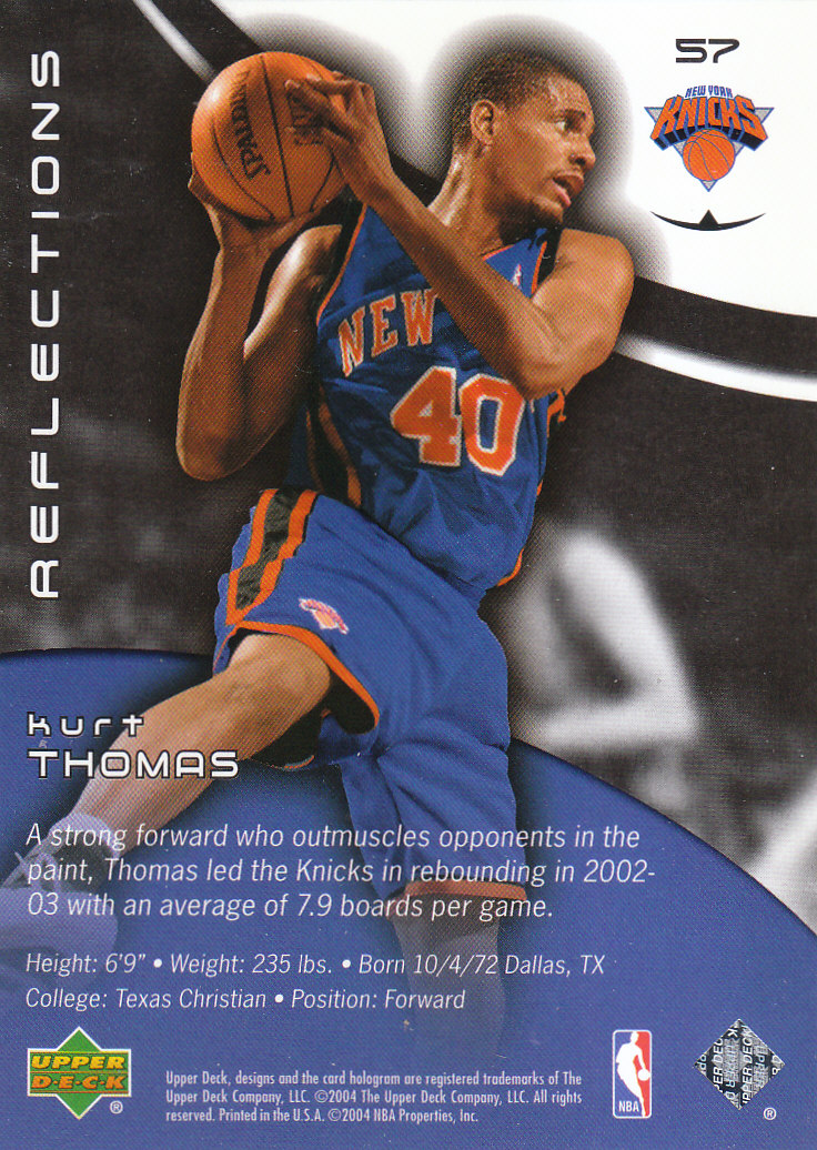 2003/2004 Triple Dimensions Reflections (Upper Deck) Basketball - Picture 109 of 207