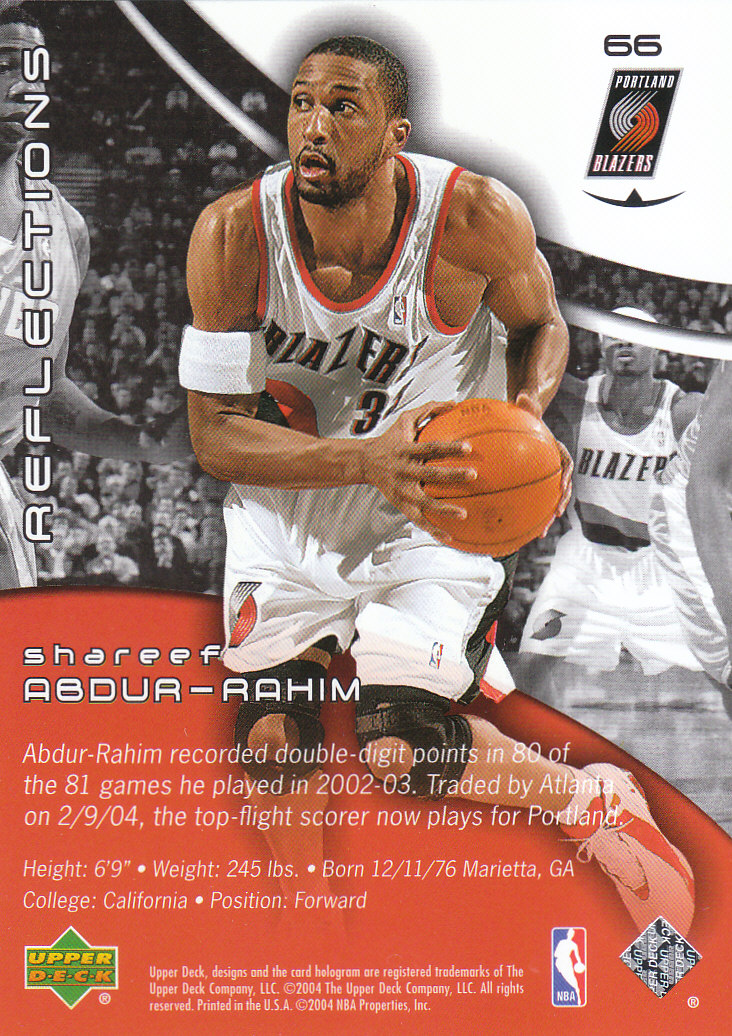 2003/2004 Triple Dimensions Reflections (Upper Deck) Basketball - Picture 127 of 207
