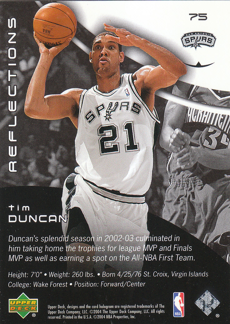 2003/2004 Triple Dimensions Reflections (Upper Deck) Basketball - Picture 143 of 207