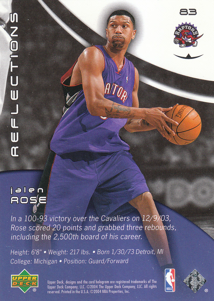 2003/2004 Triple Dimensions Reflections (Upper Deck) Basketball - Picture 155 of 207
