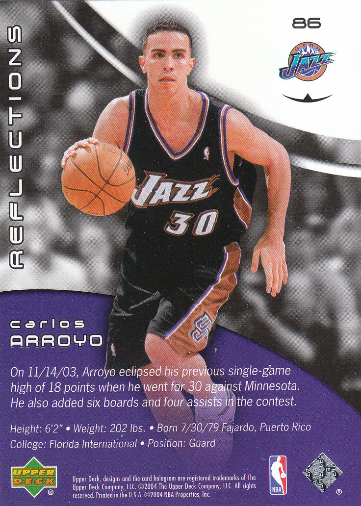2003/2004 Triple Dimensions Reflections (Upper Deck) Basketball - Picture 161 of 207