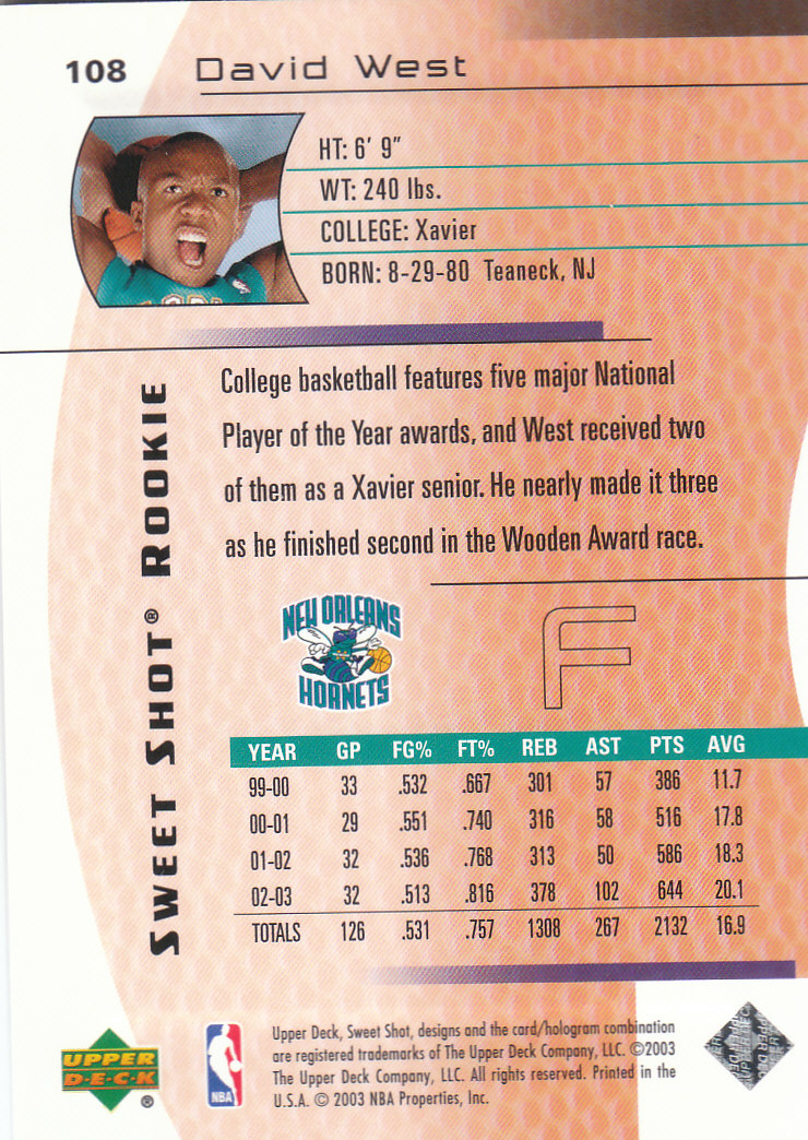 2003/2004 Sweet Shot (Upper Deck) Basketball - Picture 31 of 221