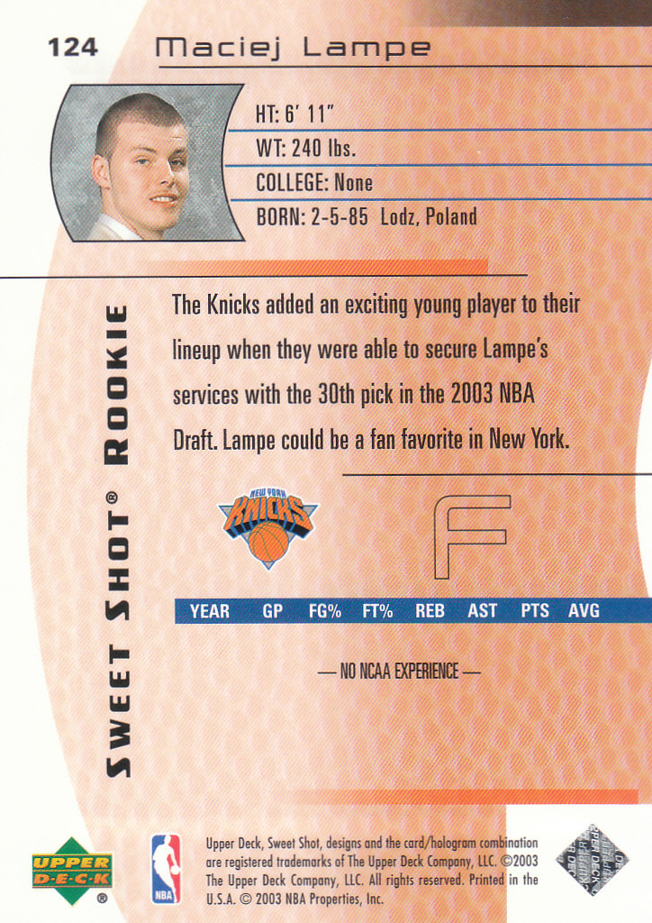 2003/2004 Sweet Shot (Upper Deck) Basketball - Picture 15 of 221