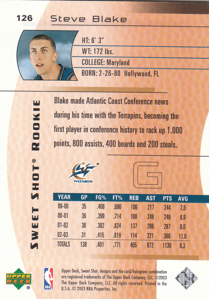 2003/2004 Sweet Shot (Upper Deck) Basketball - Picture 13 of 221