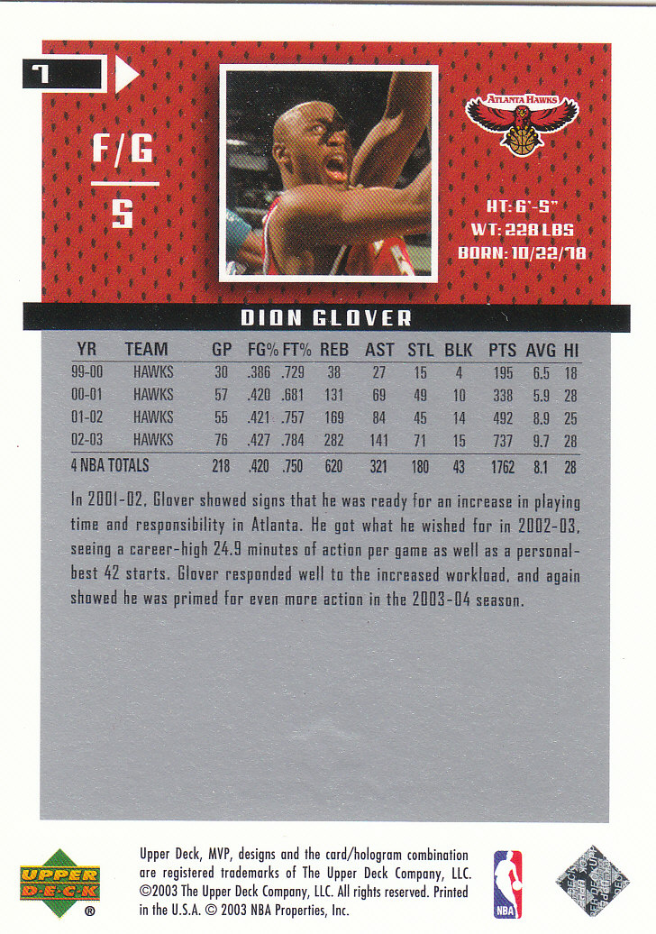 2003/2004 MVP (Upper Deck) Basketball Part 2 Parallel Cards - Picture 13 of 177