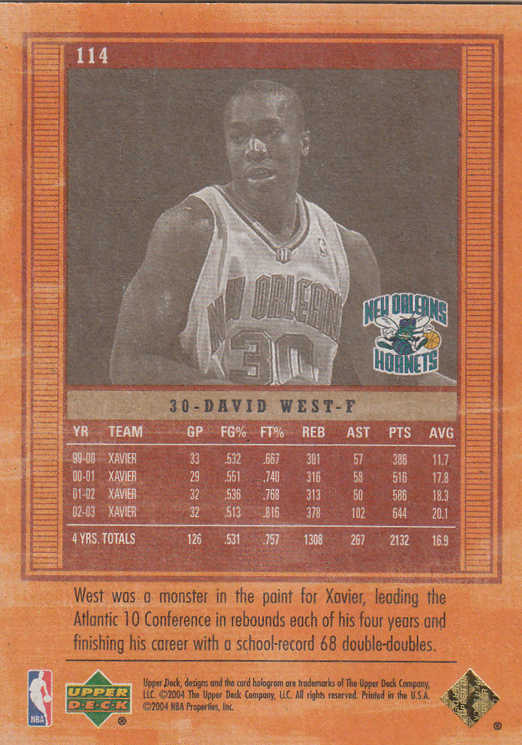 2003/2004 Legends Throwback (Upper Deck) Basketball - Picture 181 of 189