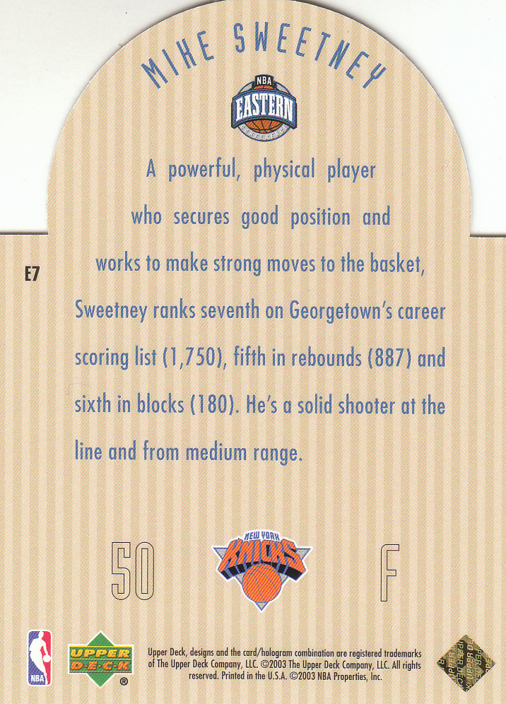 2003/2004 Upper Deck Basketball Part 3 Insert Cards - Picture 91 of 95