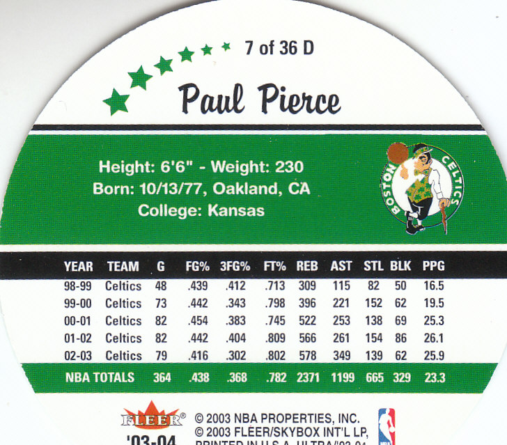 2003/2004 Ultra (Fleer) Baloncesto Parte 3 Juego Usado e Insertar Tarjetas - Imagen 13 de 38