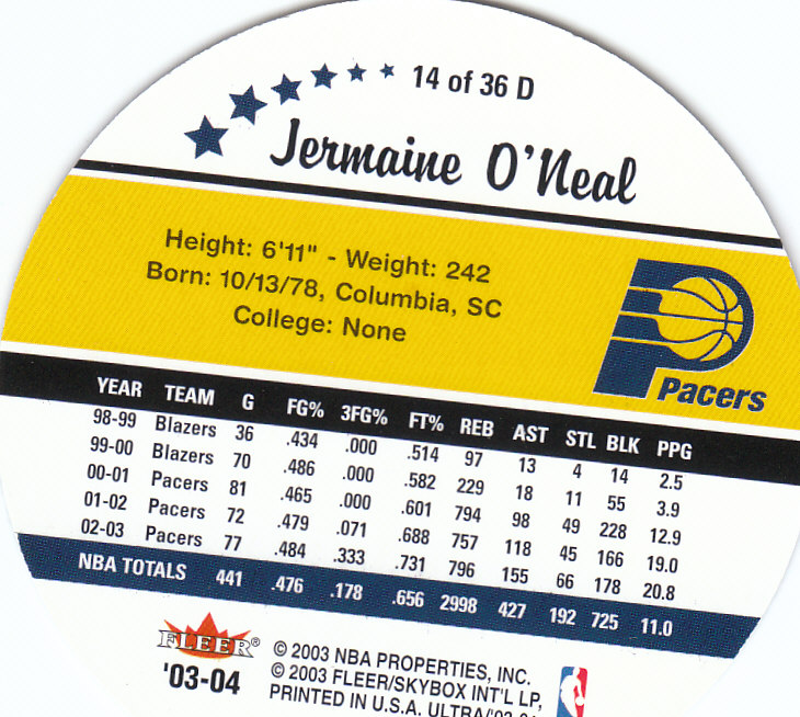 2003/2004 Ultra (Fleer) Baloncesto Parte 3 Juego Usado e Insertar Tarjetas - Imagen 18 de 38