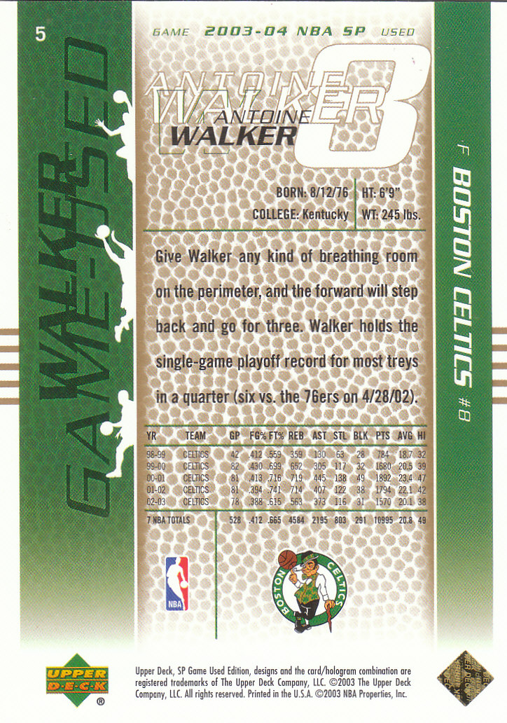 2003/2004 juego SP usado (cubierta superior) baloncesto - Imagen 142 de 146