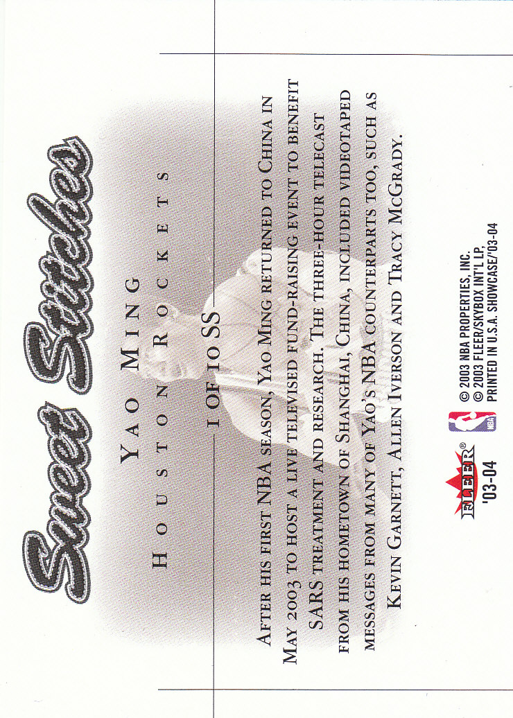 2003/2004 Showcase (Fleer) Basketball Part 2 Insert and Parallel Cards - Picture 29 of 44