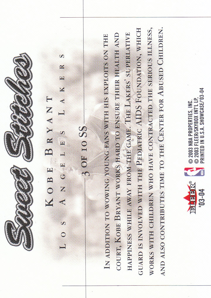 2003/2004 Showcase (Fleer) Basketball Part 2 Insert and Parallel Cards - Picture 33 of 44