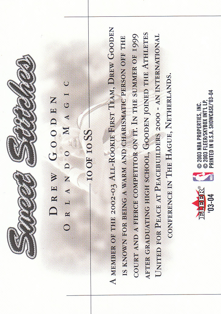 2003/2004 Showcase (Fleer) Basketball Part 2 Insert and Parallel Cards - Picture 44 of 44