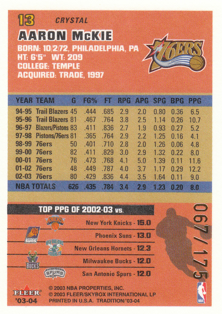2003/2004 Fleer Tradition Basketball Part 3 Parallel and Insert Cards - Picture 13 of 220