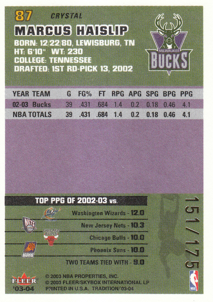 2003/2004 Fleer Tradition Basketball Part 3 Parallel and Insert Cards - Picture 45 of 220