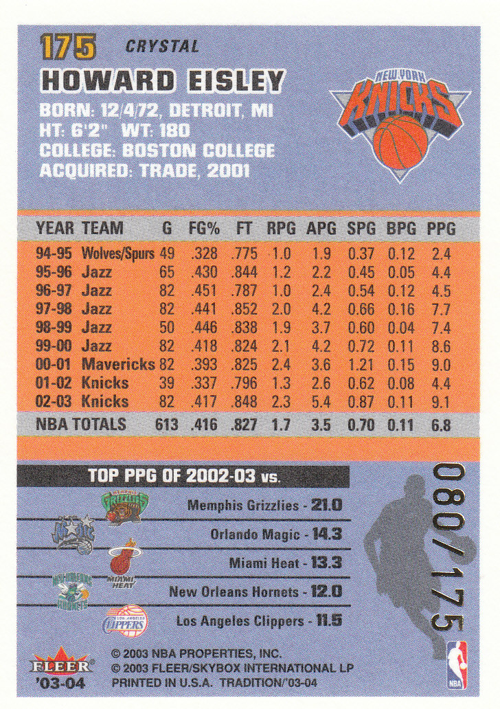 2003/2004 Fleer Tradition Basketball Part 3 Parallel and Insert Cards - Picture 79 of 220