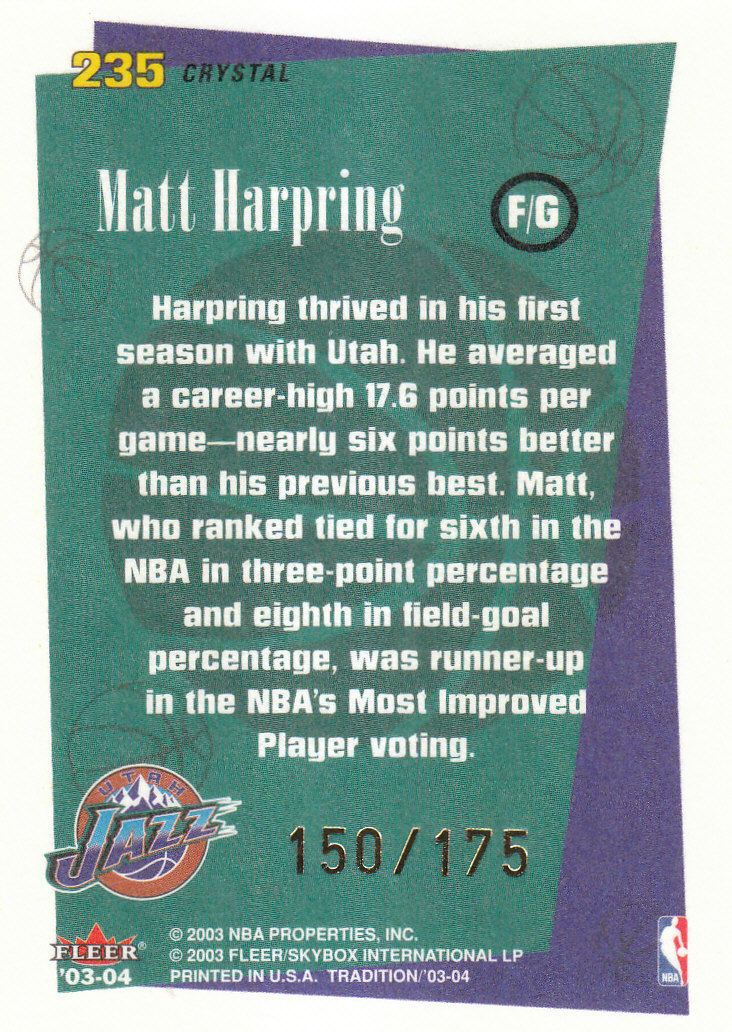2003/2004 Fleer Tradition Basketball Part 3 Parallel and Insert Cards - Picture 102 of 220