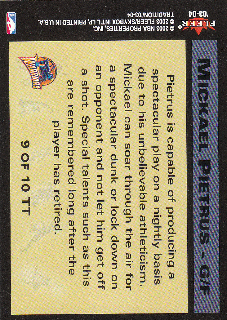 2003/2004 Fleer Tradition Basketball Part 3 Parallel and Insert Cards - Picture 216 of 220